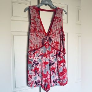 Floral jumpsuit with pockets